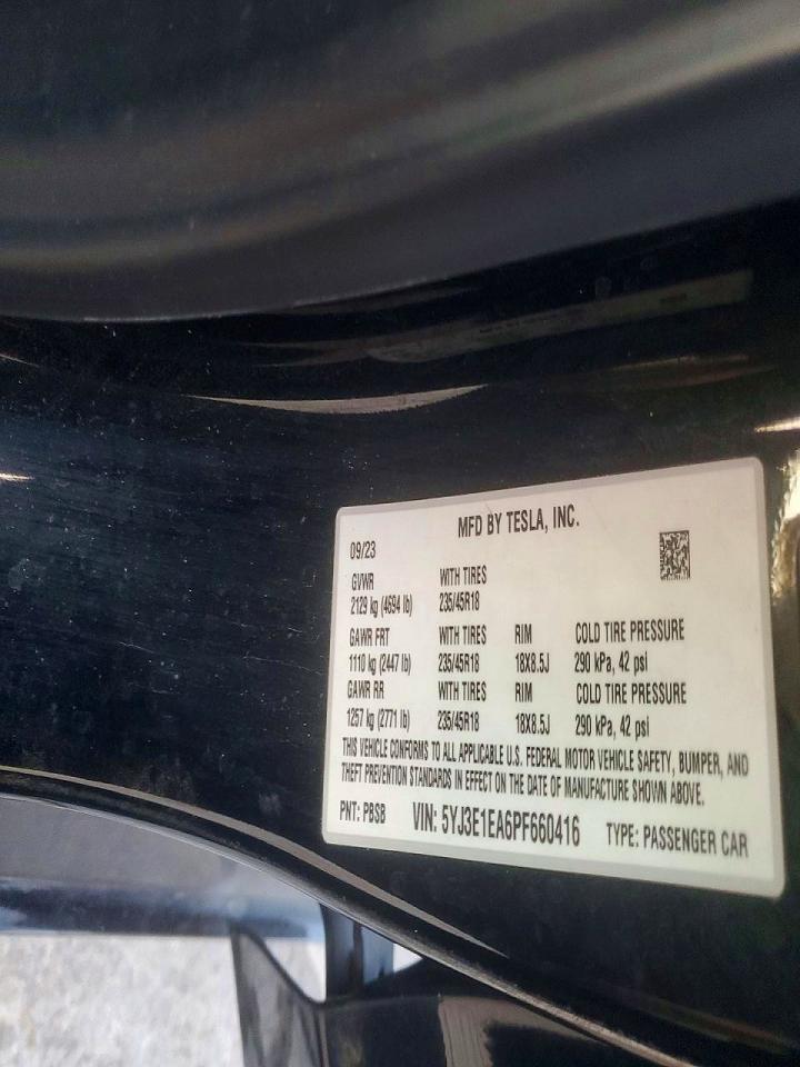 2023 TESLA MODEL 3 photo 23