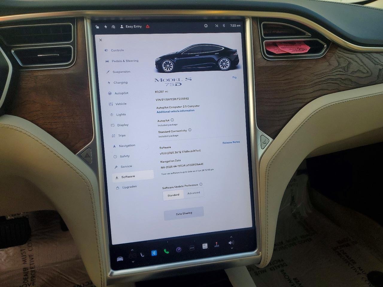 2018 TESLA MODEL S photo 9