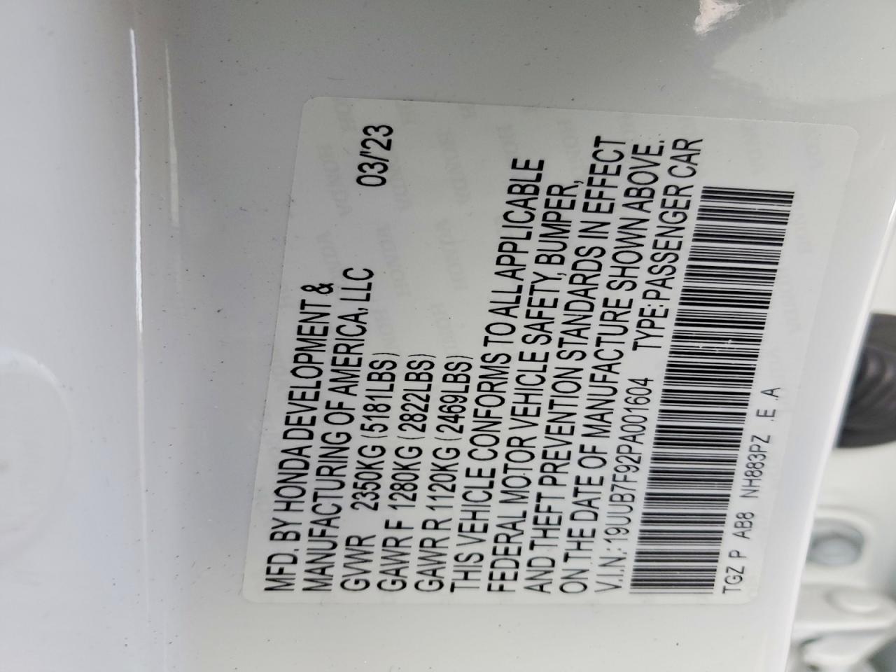 2023 ACURA TLX TYPE S photo 23