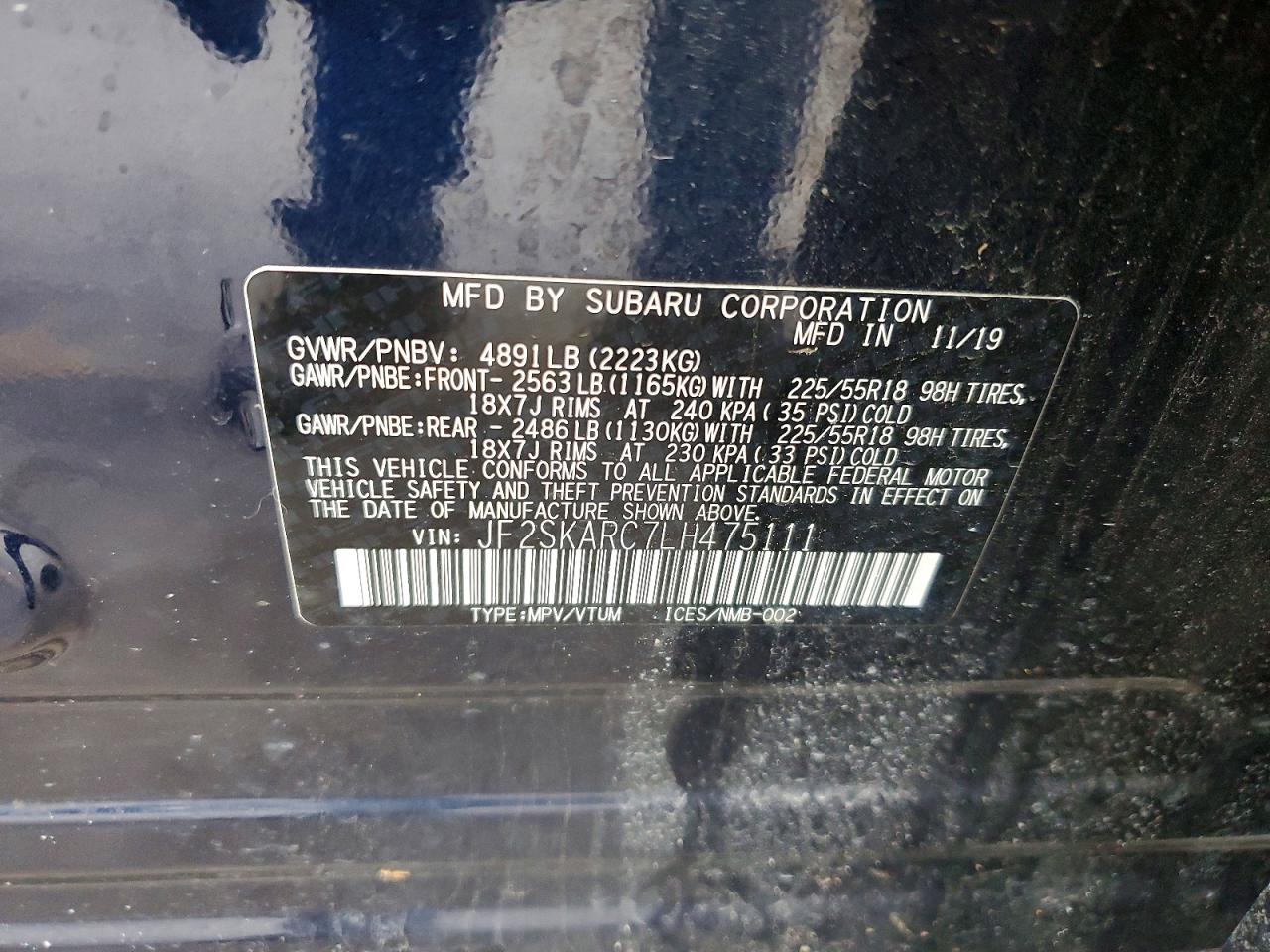 2020 SUBARU FORESTER SPORT photo 27