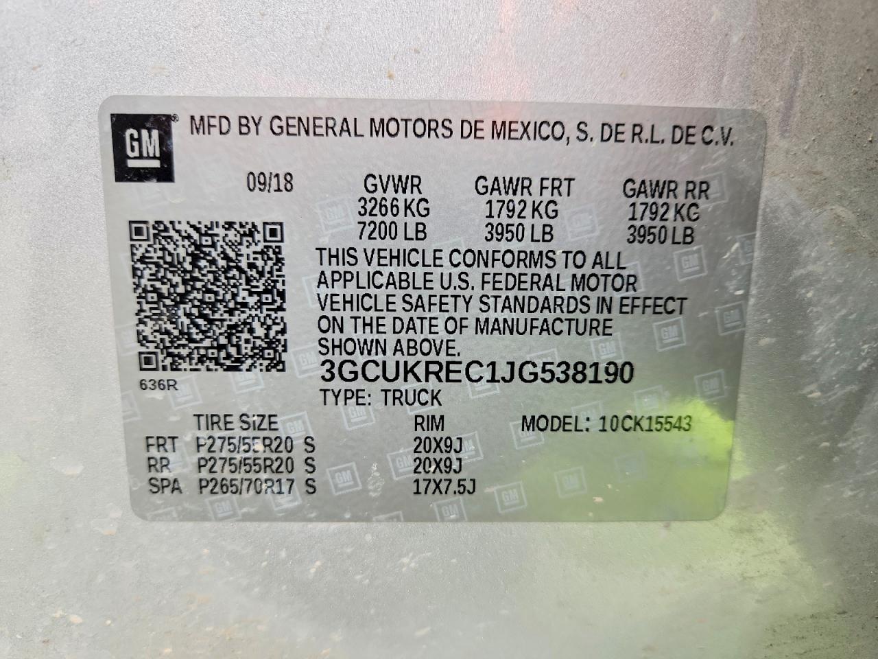 2018 CHEVROLET SILVERADO K1500 LT photo 23
