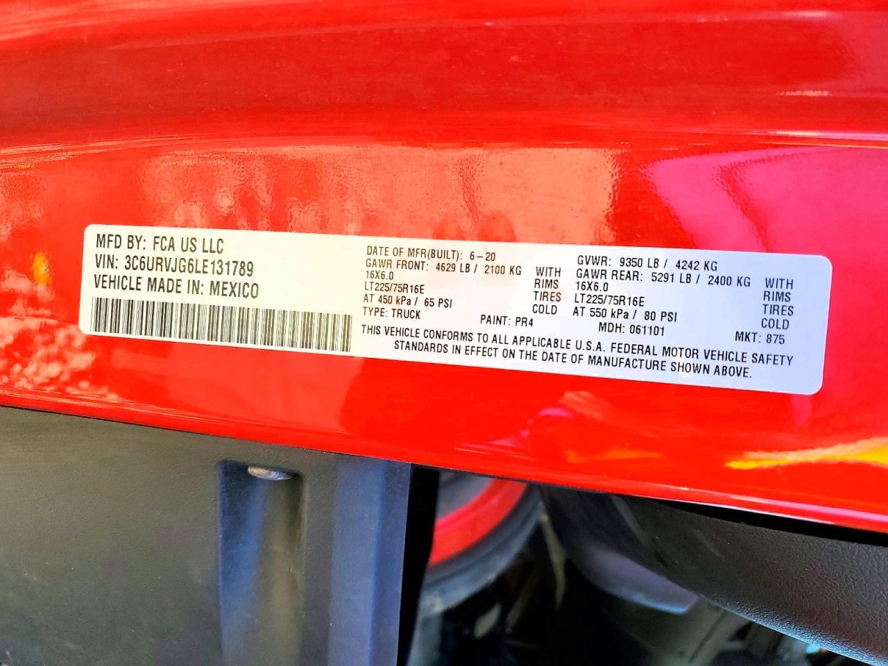 2020 RAM PROMASTER 3500 DELIVERY VAN photo 34