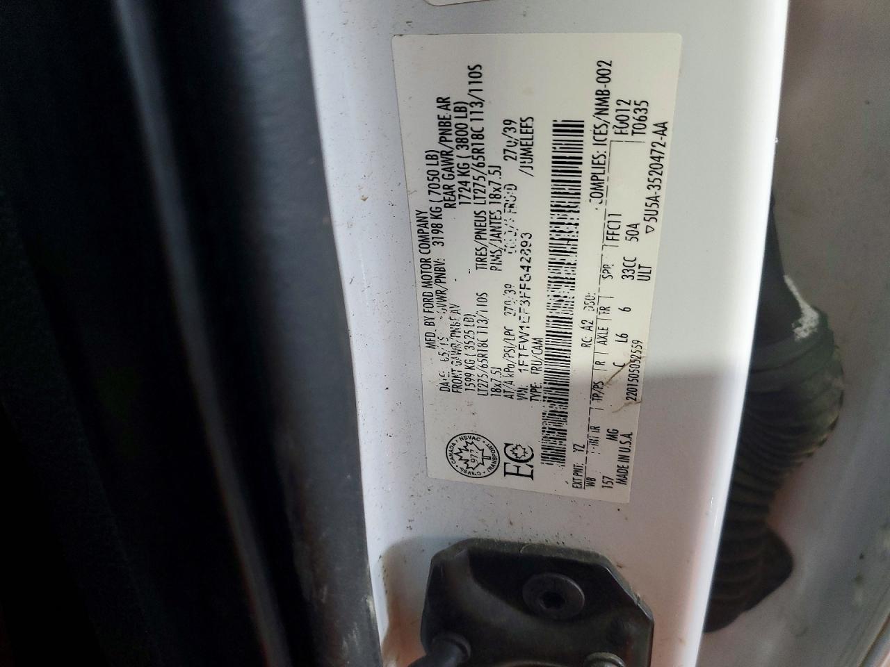 2015 FORD F150 SUPERCREW photo 23
