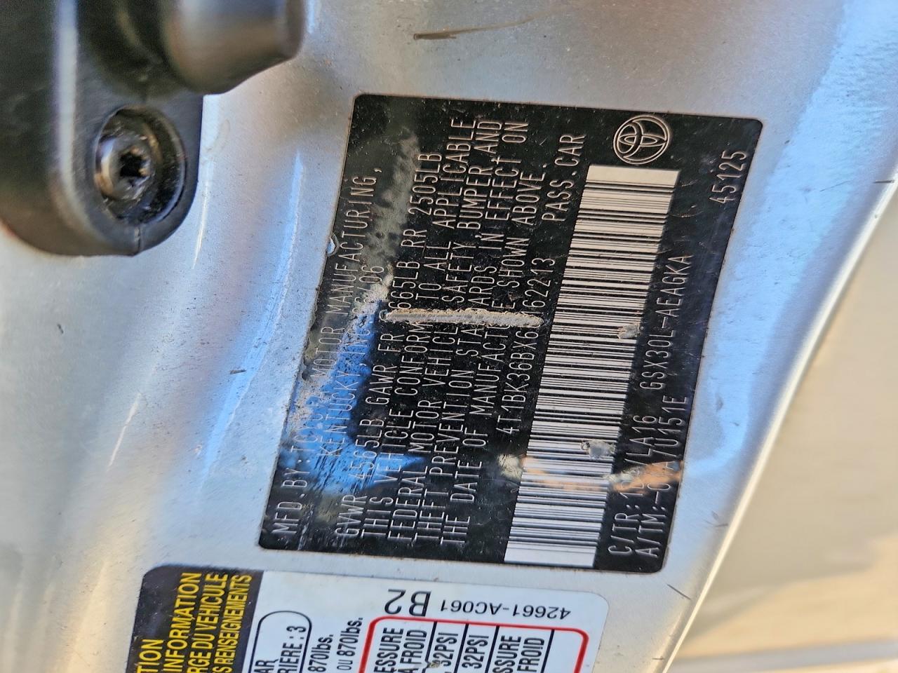 2006 TOYOTA AVALON XL photo 12