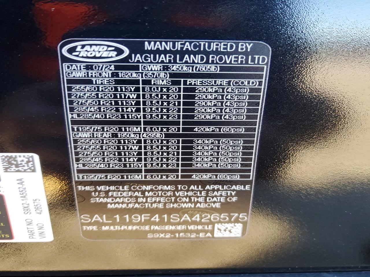 2025 LAND ROVER RANGE ROVER SPORT AUTOBIOGRAPHY photo 14