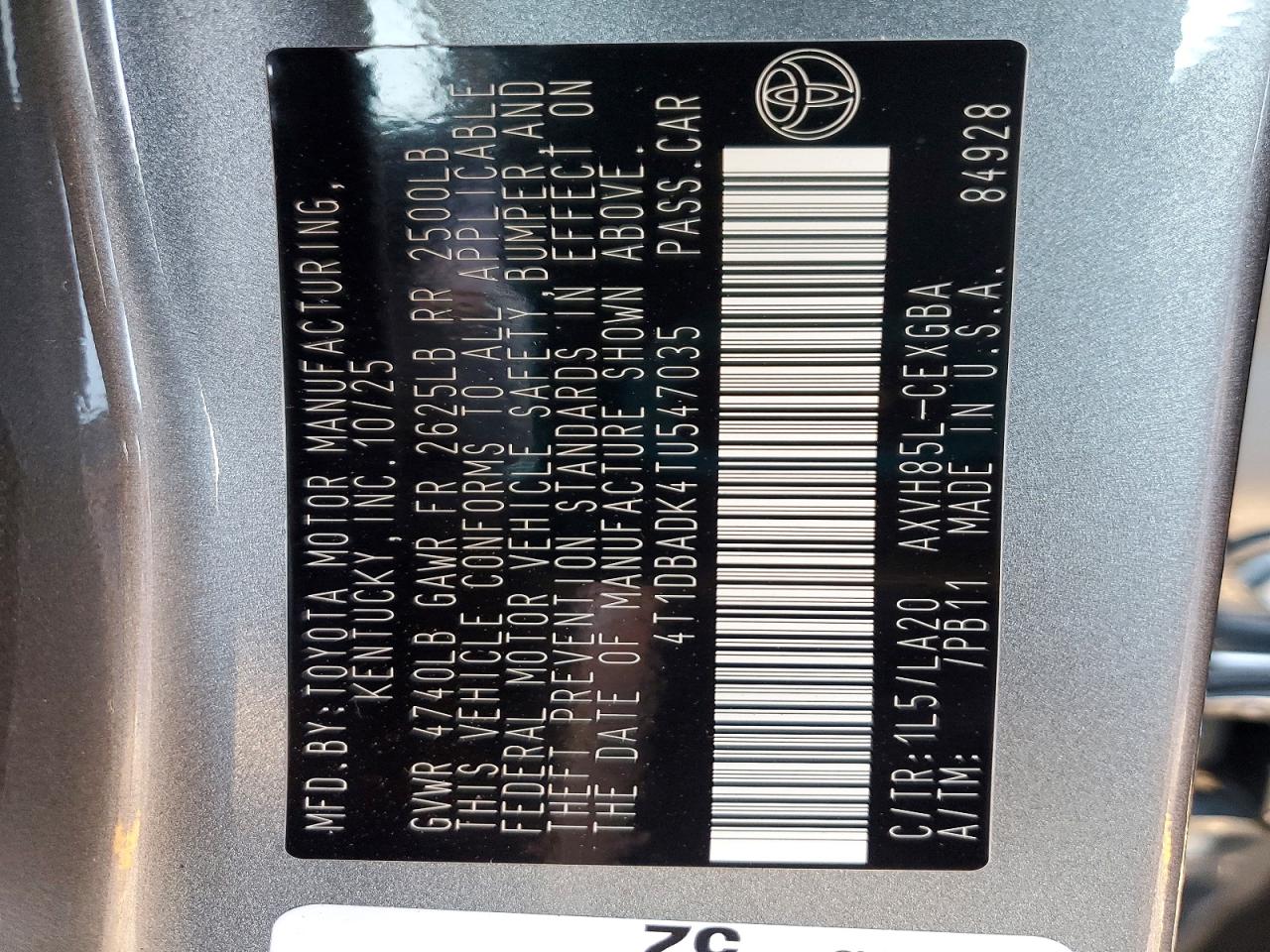 2026 TOYOTA CAMRY XLE photo 23