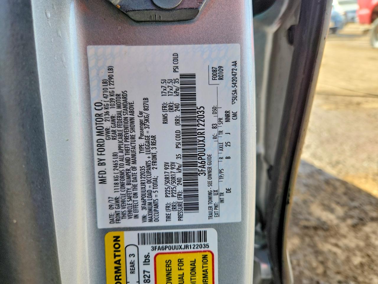 2018 FORD FUSION S HYBRID photo 23