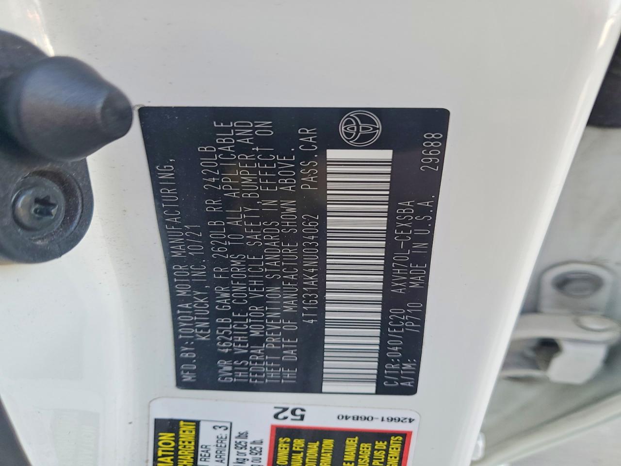2022 TOYOTA CAMRY NIGHT SHADE photo 12
