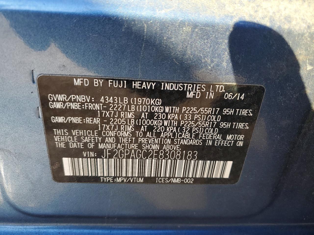 2014 SUBARU XV CROSSTREK 2.0 LIMITED photo 23