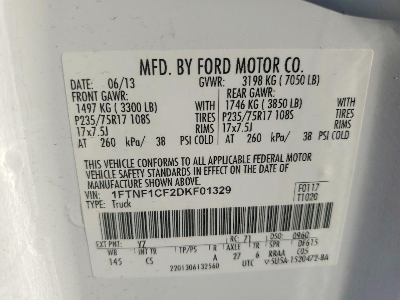 2013 FORD F150 photo 23