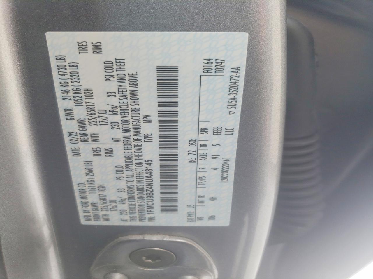 2022 FORD ESCAPE SE photo 13