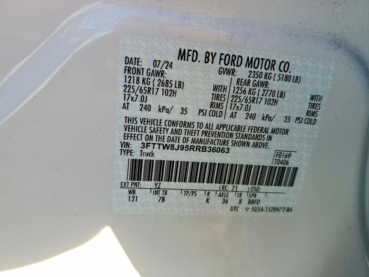 2024 FORD MAVERICK XLT photo 37