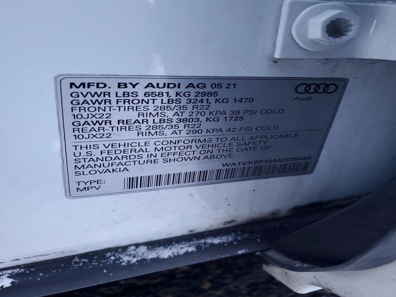2021 AUDI Q7 PRESTIGE photo 12