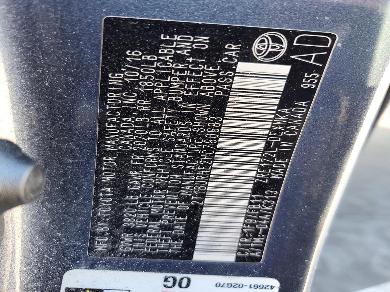 2017 TOYOTA COROLLA L photo 23