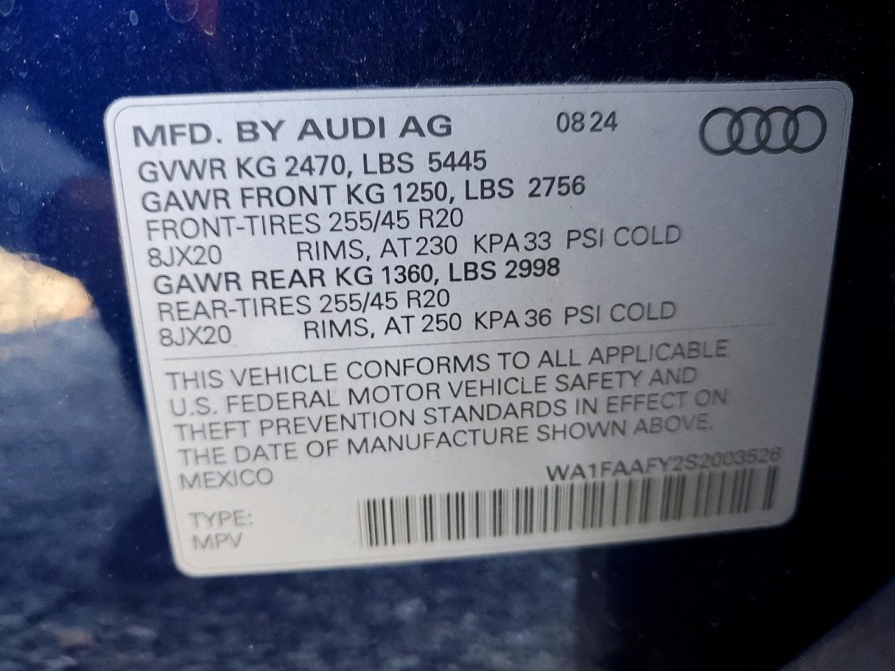 2025 AUDI Q5 PRESTIGE 45 photo 27