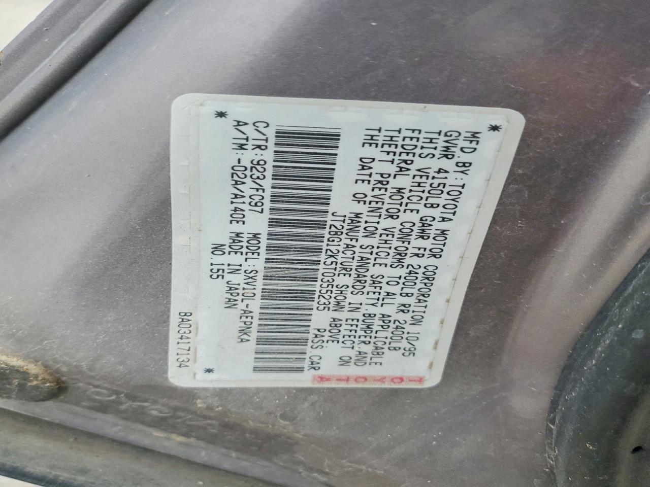 1996 TOYOTA CAMRY photo 23