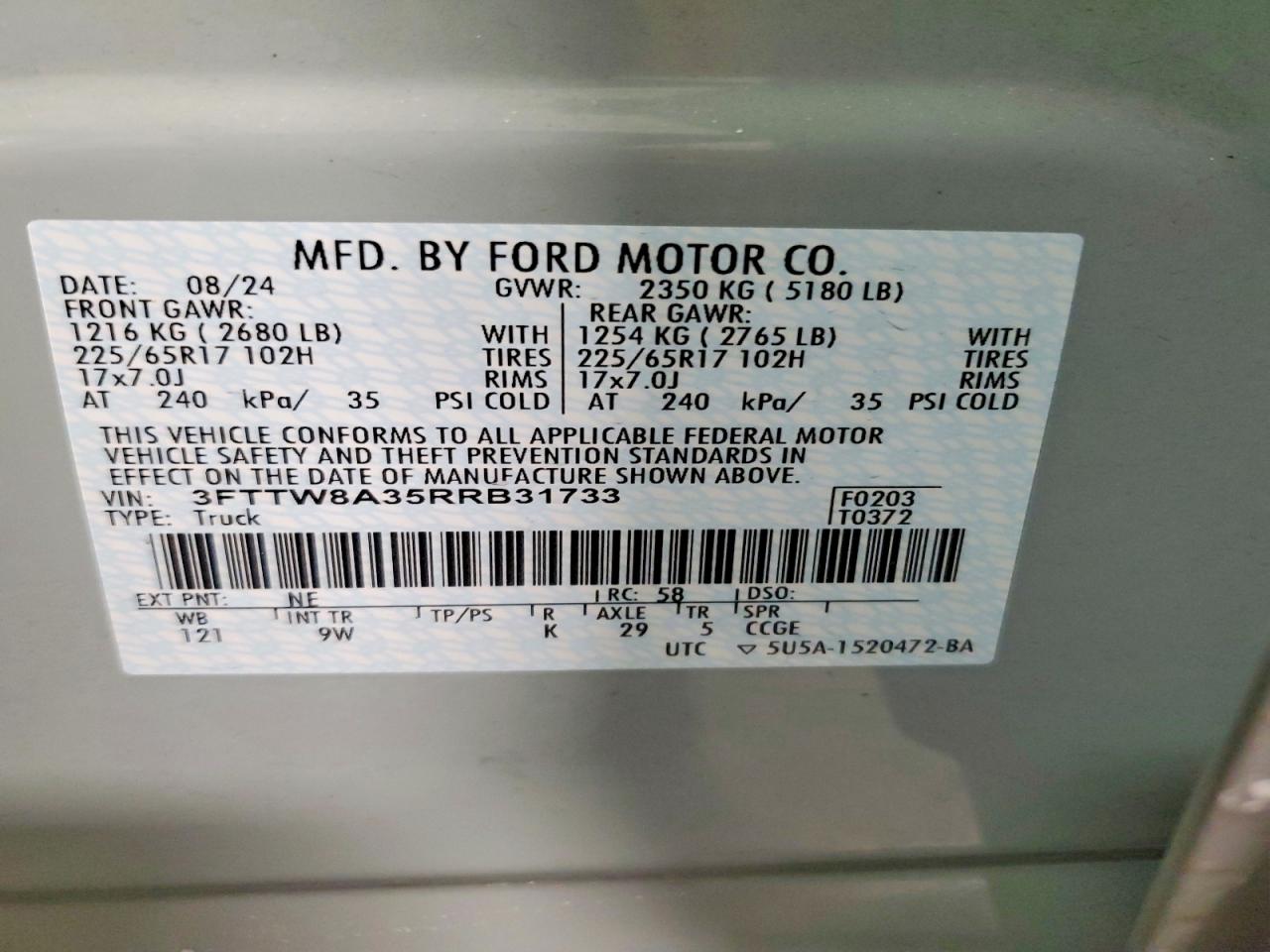 2024 FORD MAVERICK XL photo 13