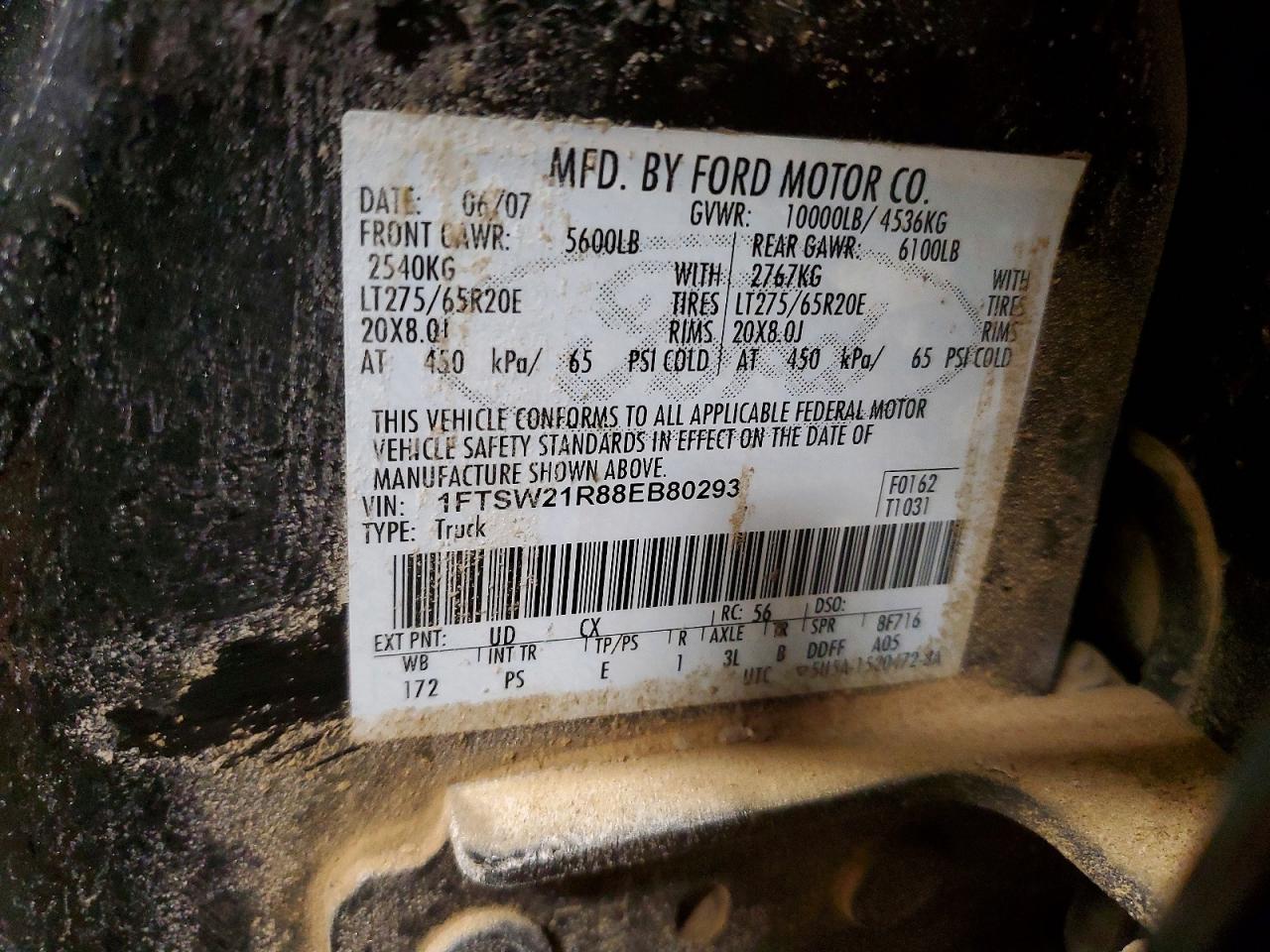 2008 FORD F250 SUPER DUTY photo 12