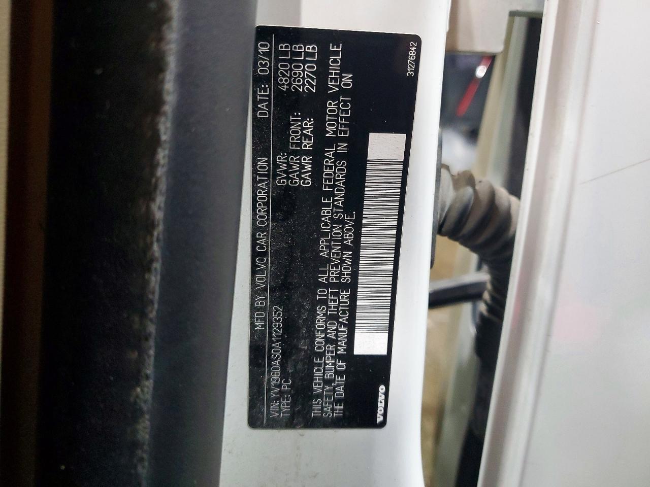 2010 VOLVO S80 3.2 photo 25