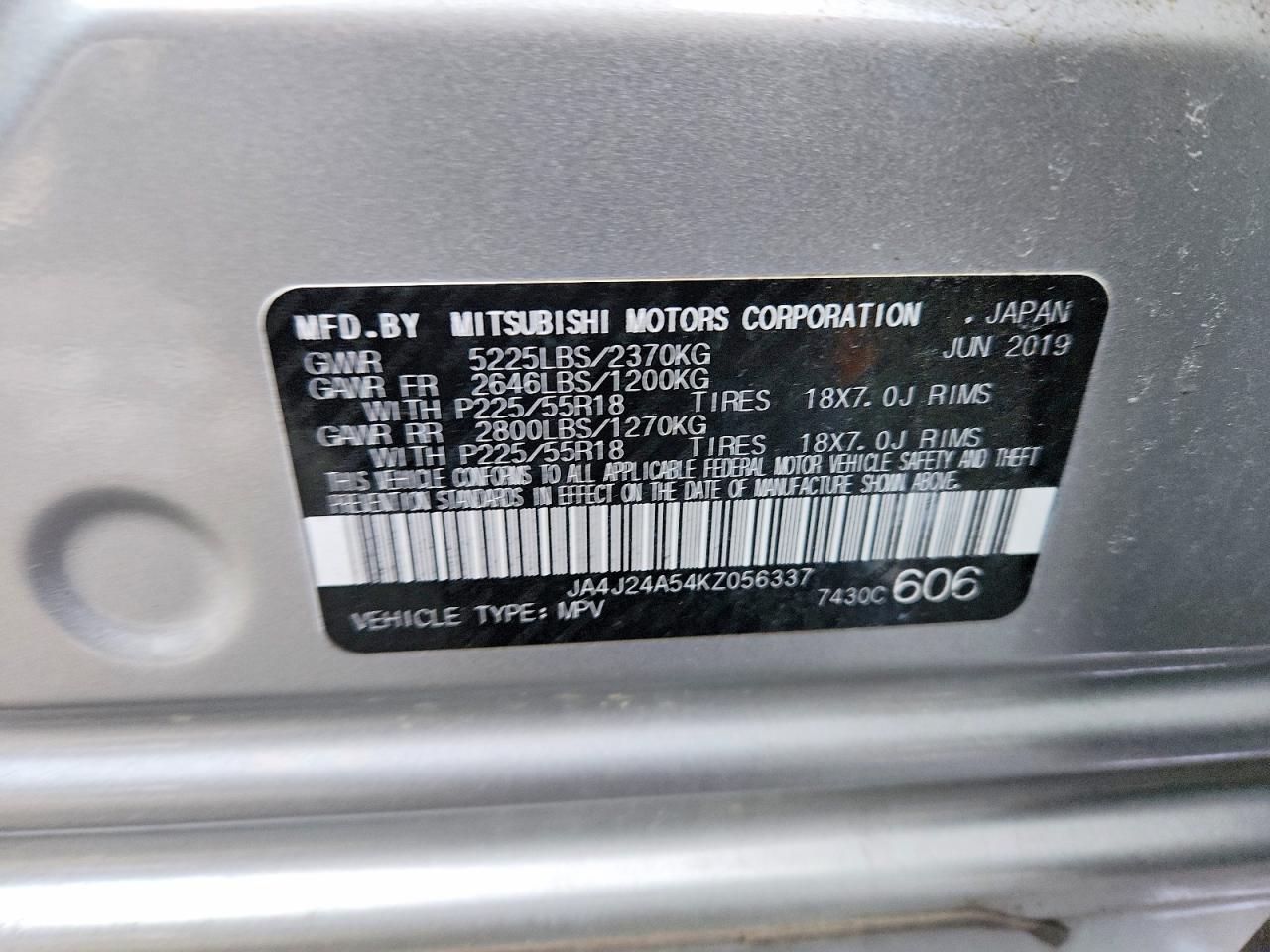 2019 MITSUBISHI OUTLANDER SEL photo 13