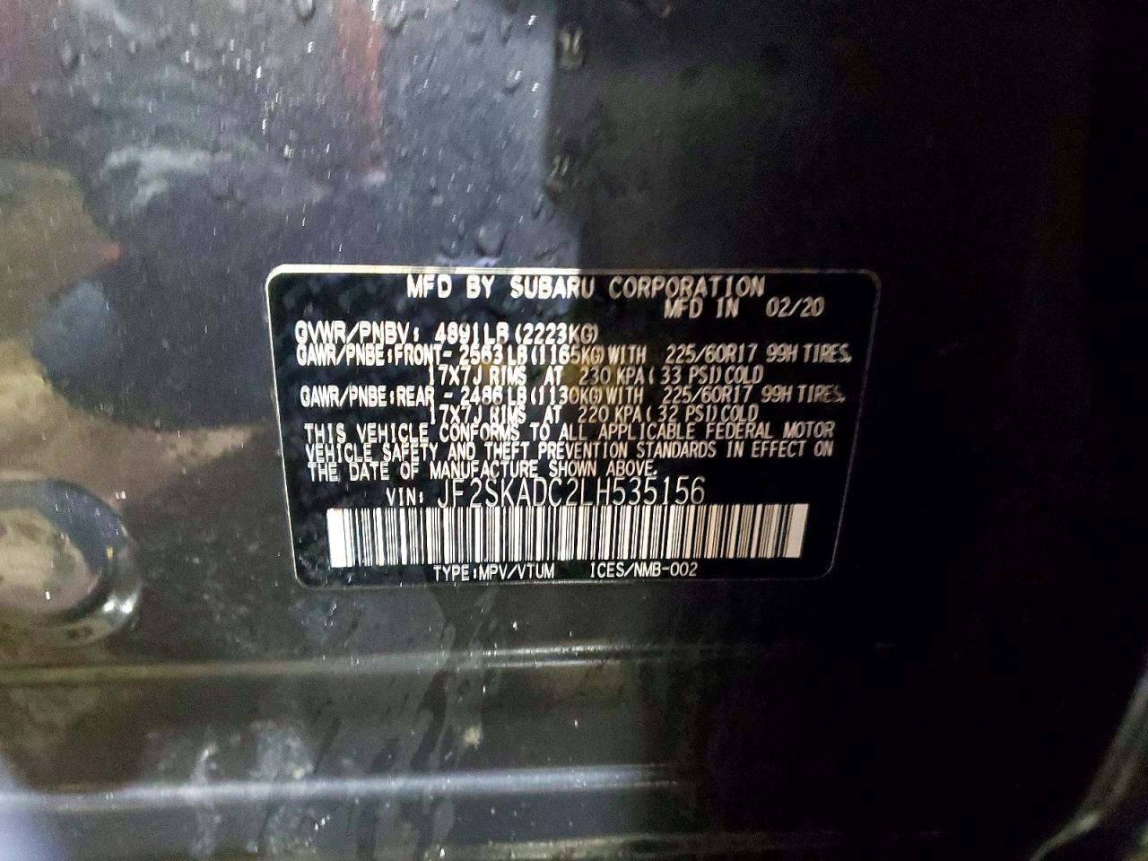 2020 SUBARU FORESTER photo 37