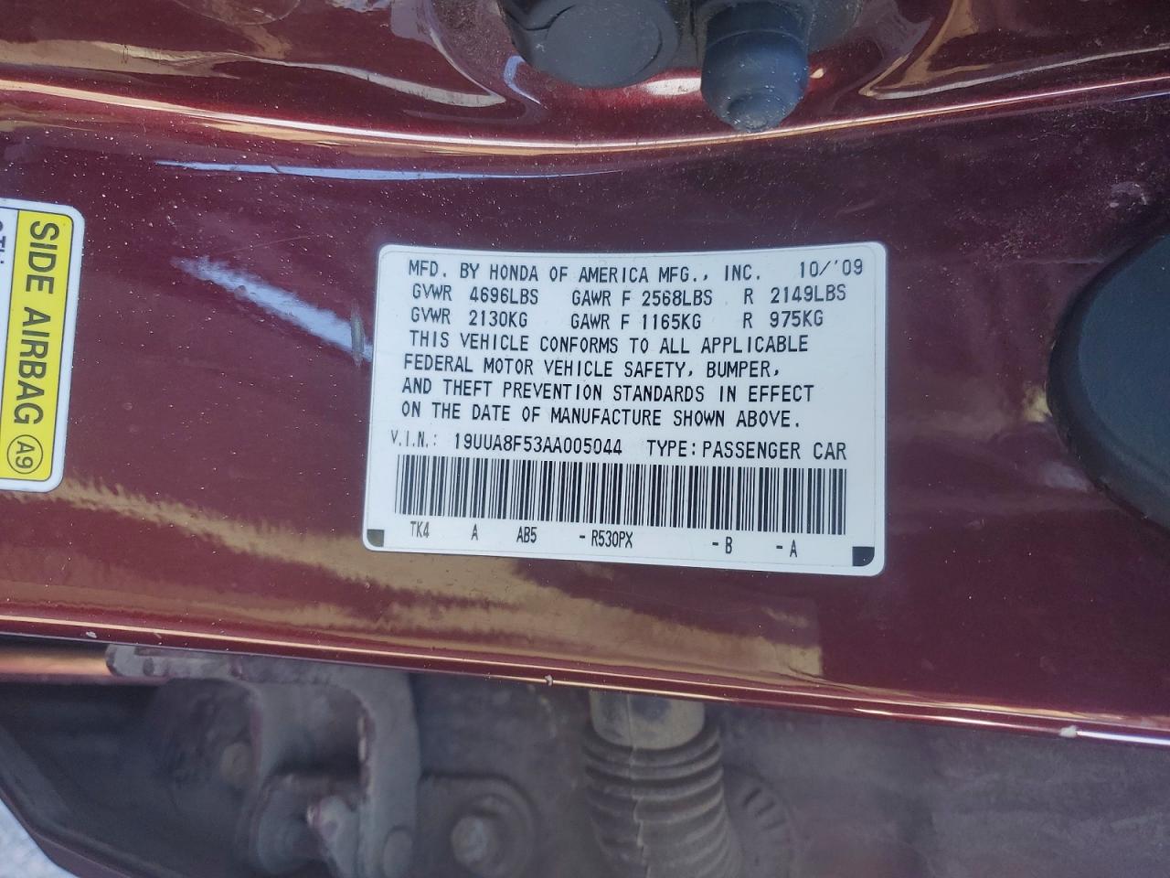 2010 ACURA TL photo 12