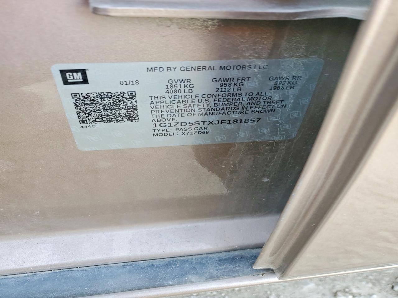 2018 CHEVROLET MALIBU LT photo 25
