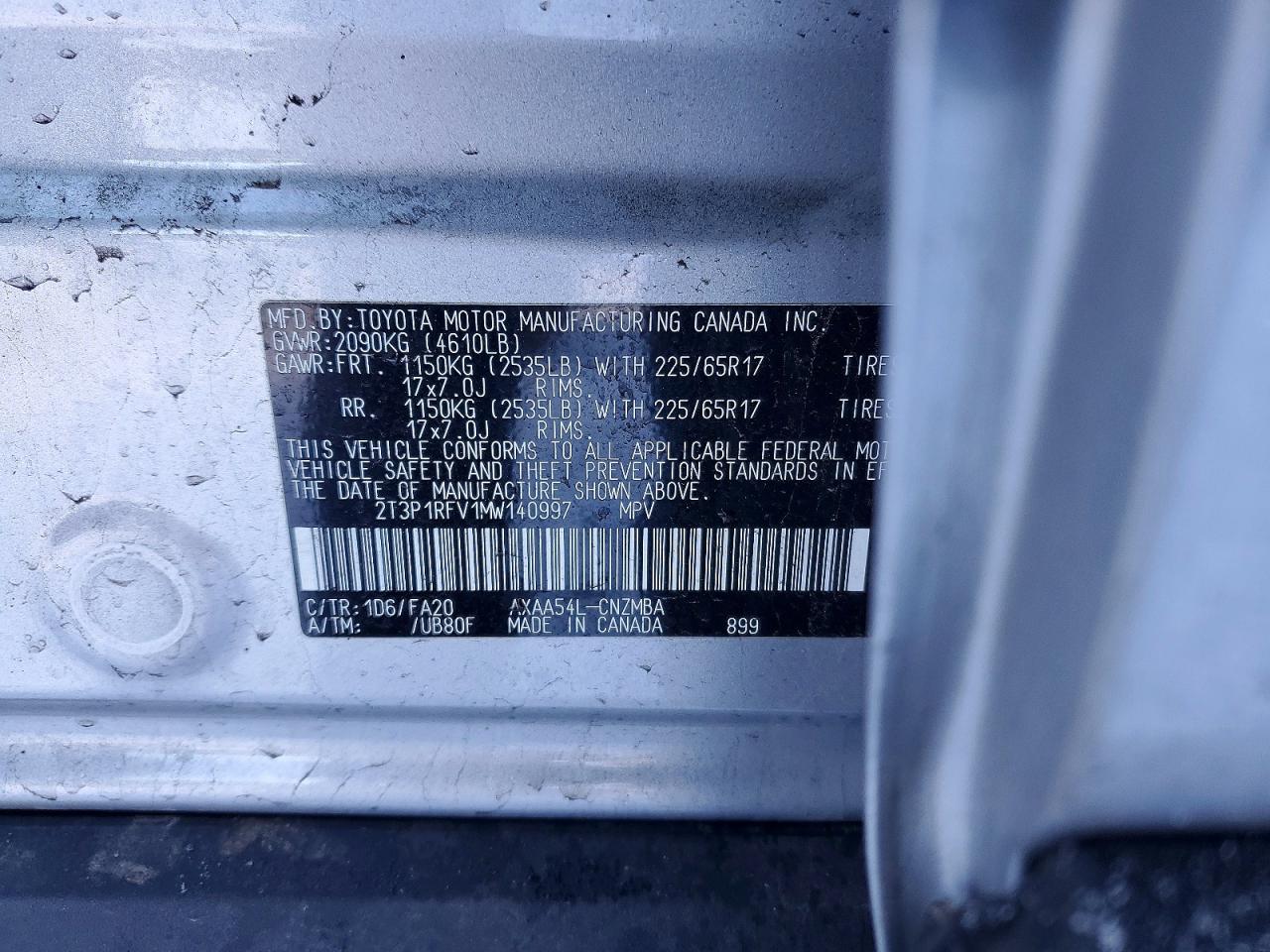 2021 TOYOTA RAV4 XLE photo 13
