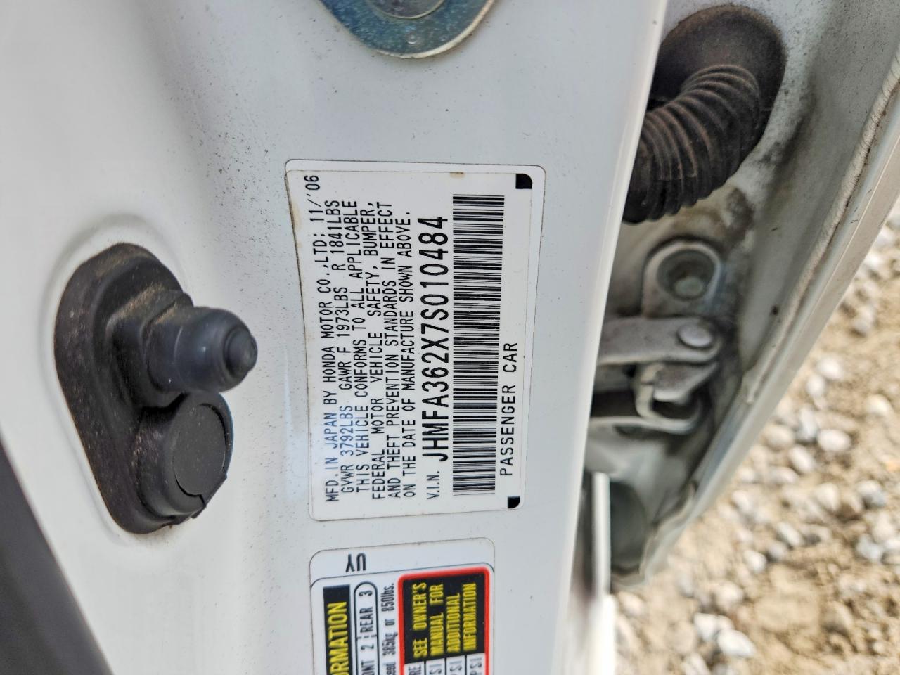 2007 HONDA CIVIC HYBRID photo 23