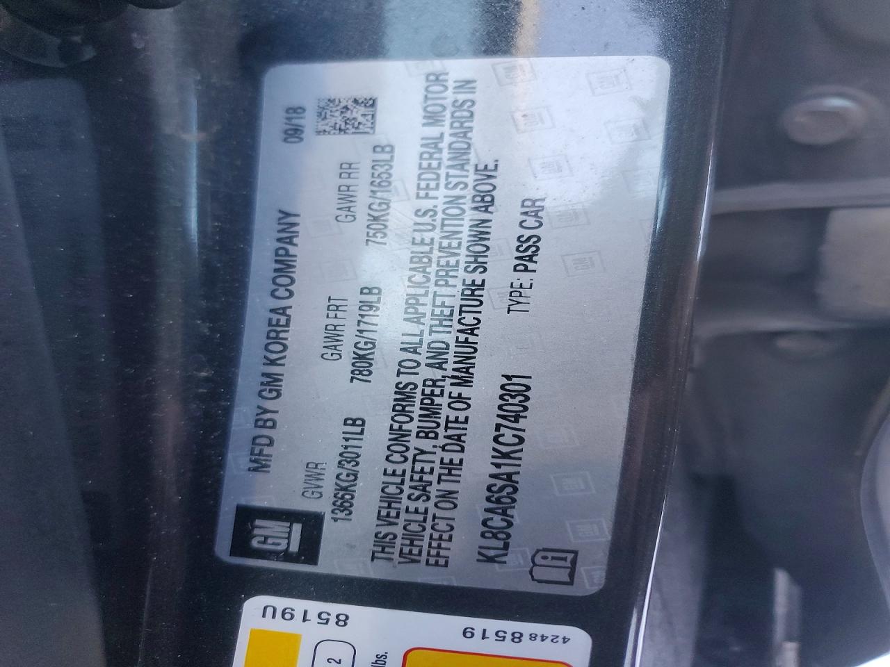 2019 CHEVROLET SPARK LS photo 23
