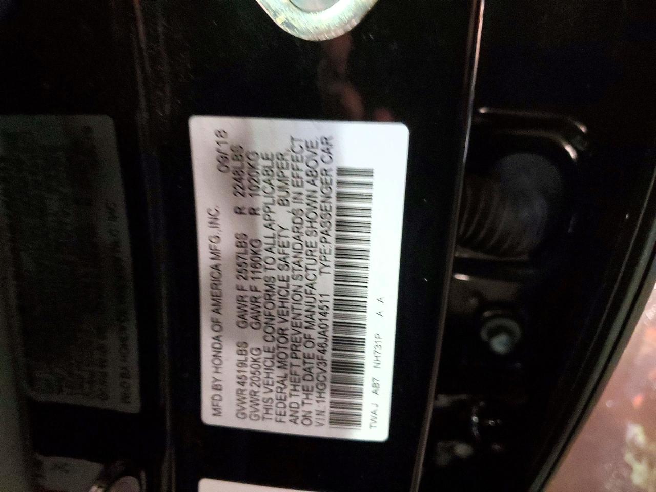 2018 HONDA ACCORD HYBRID EX photo 23