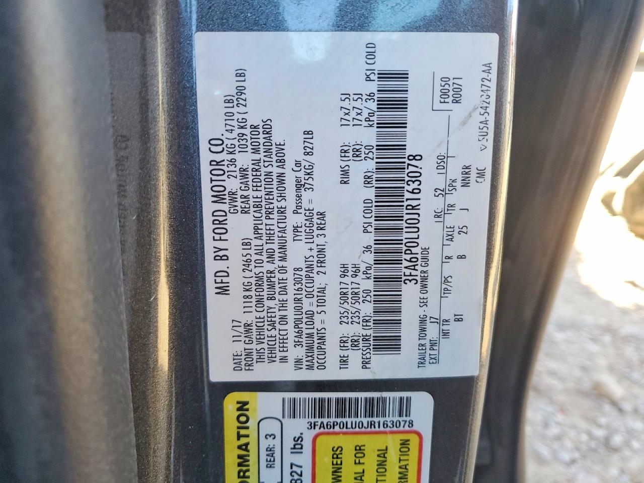 2018 FORD FUSION SE HYBRID photo 25