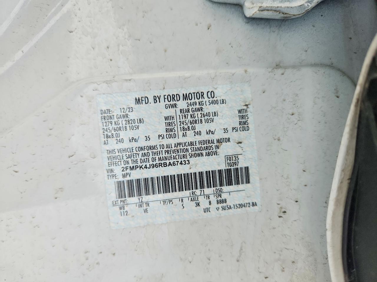 2024 FORD EDGE SEL photo 37