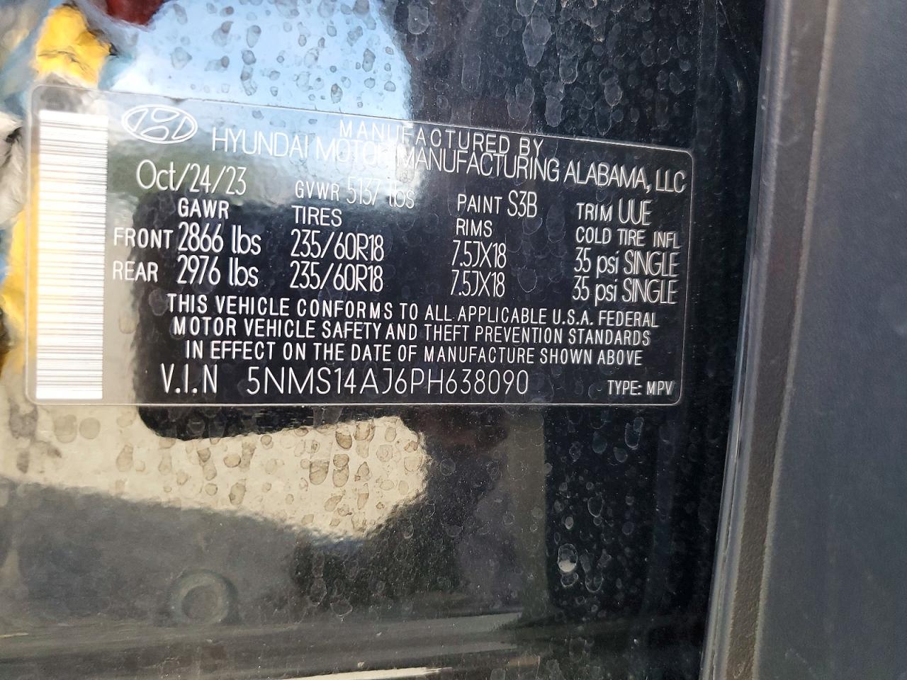 2023 HYUNDAI SANTA FE SE photo 14