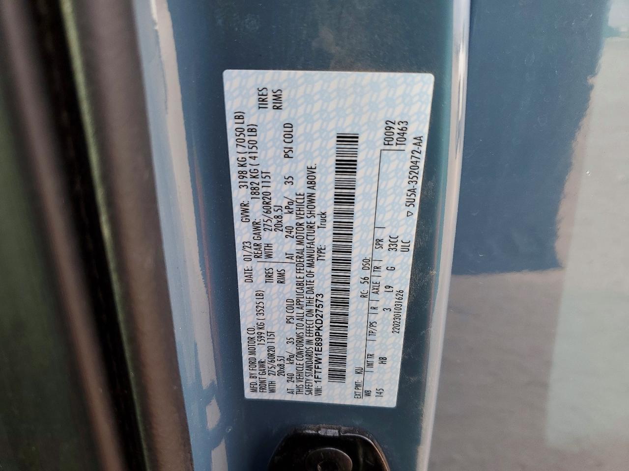 2023 FORD F150 SUPERCREW photo 34
