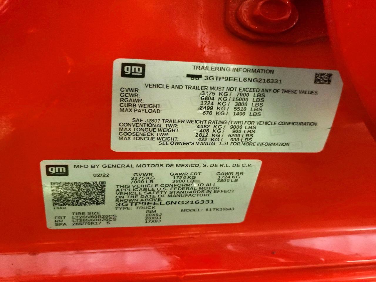2022 GMC SIERRA LIMITED K1500 AT4 photo 23