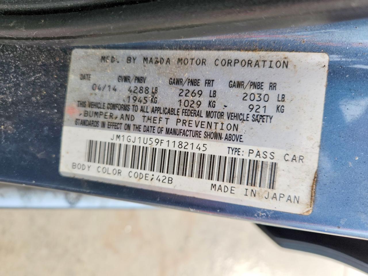 2015 MAZDA 6 SPORT photo 37