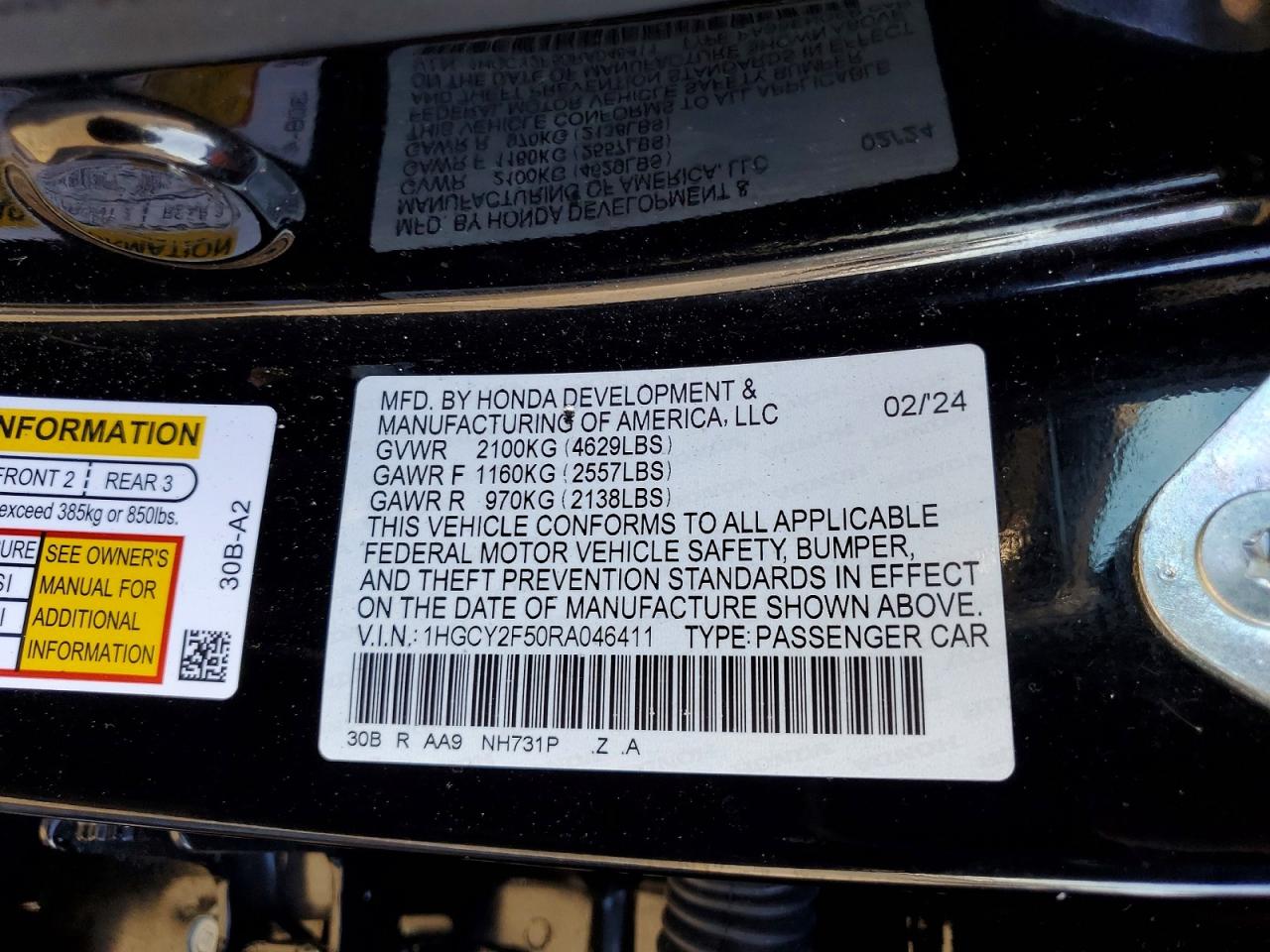 2024 HONDA ACCORD HYBRID SPORT photo 12