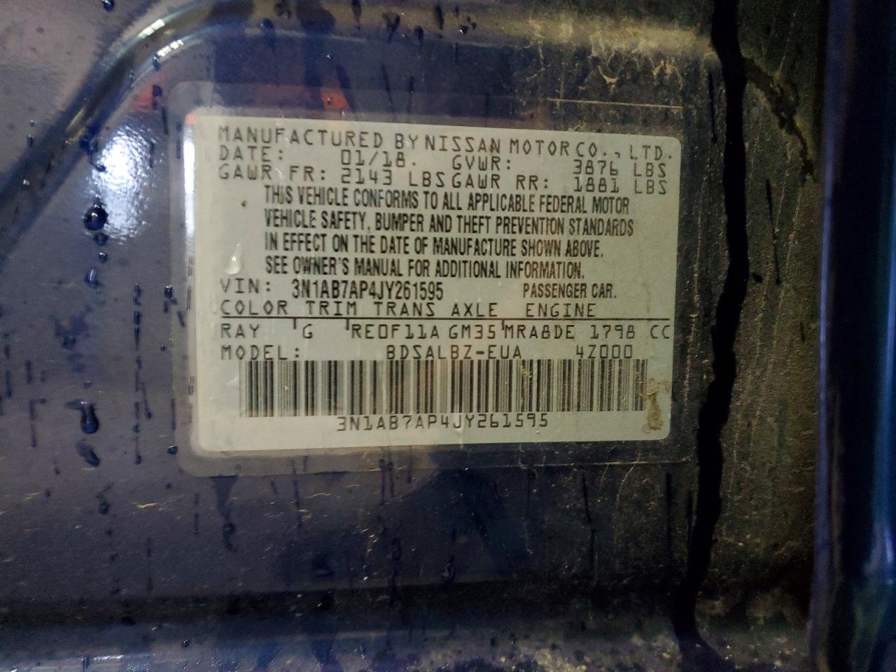2018 NISSAN SENTRA S photo 34