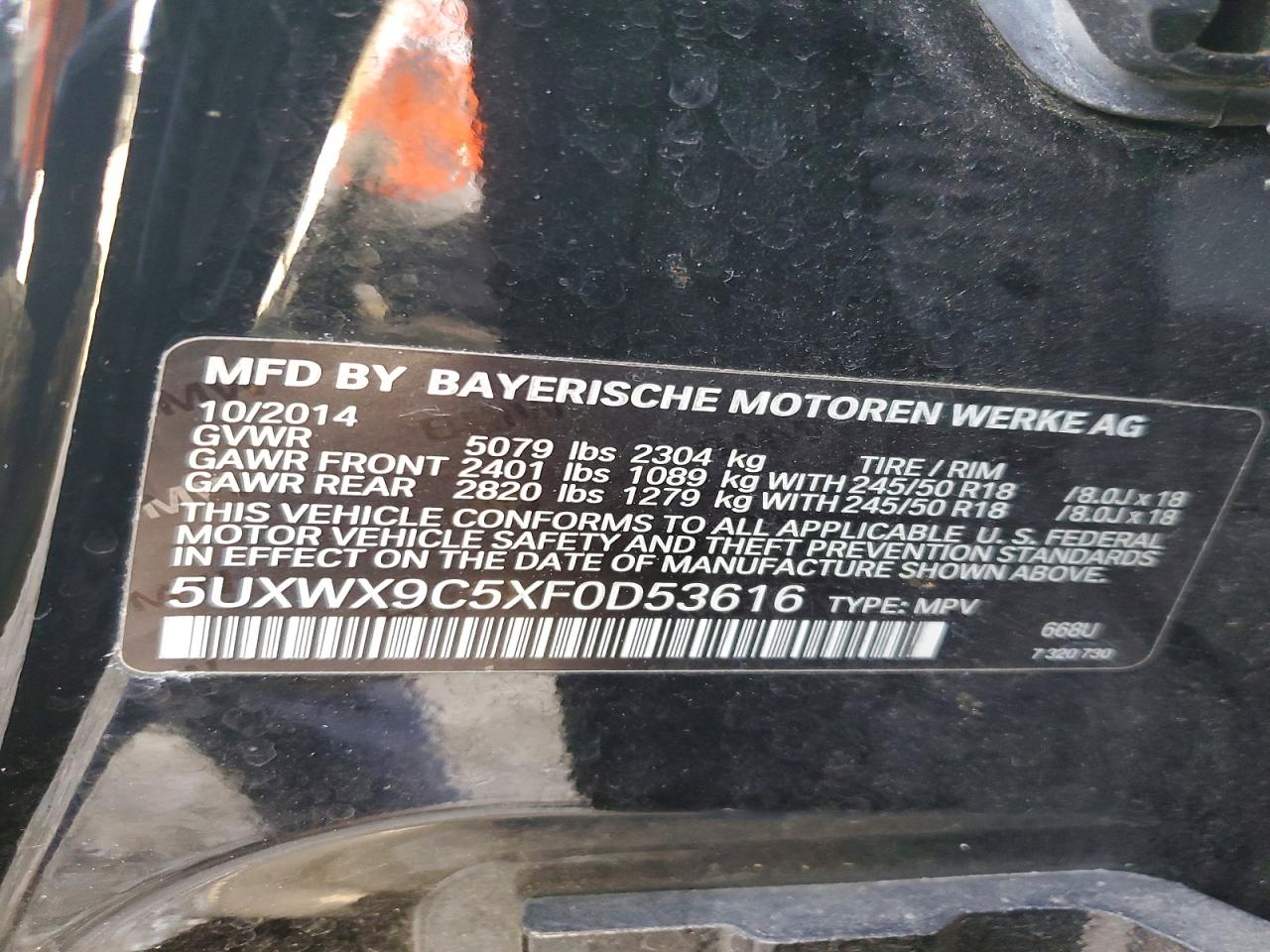 2015 BMW X3 XDRIVE28I photo 25