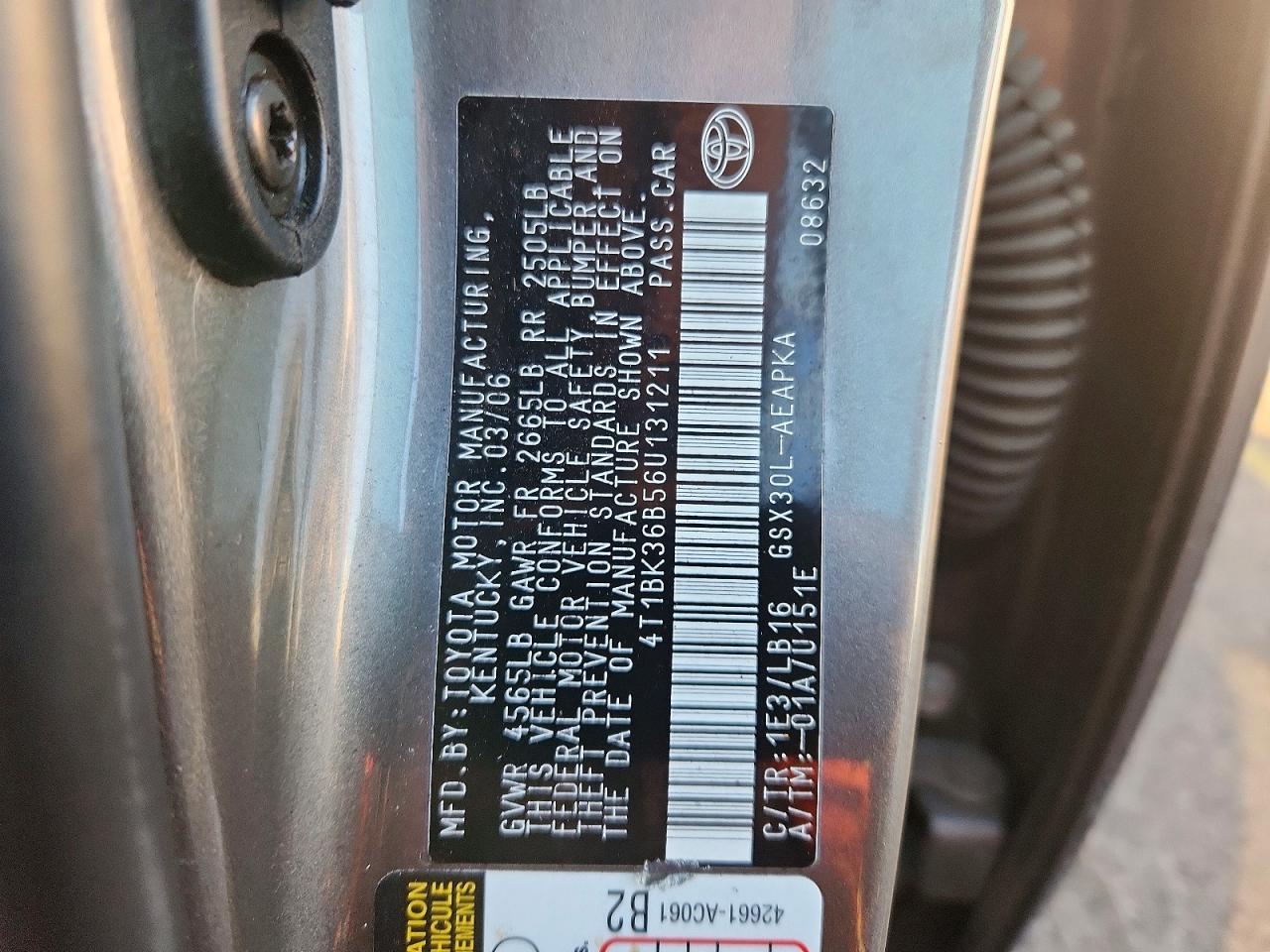 2006 TOYOTA AVALON LIMITED photo 23