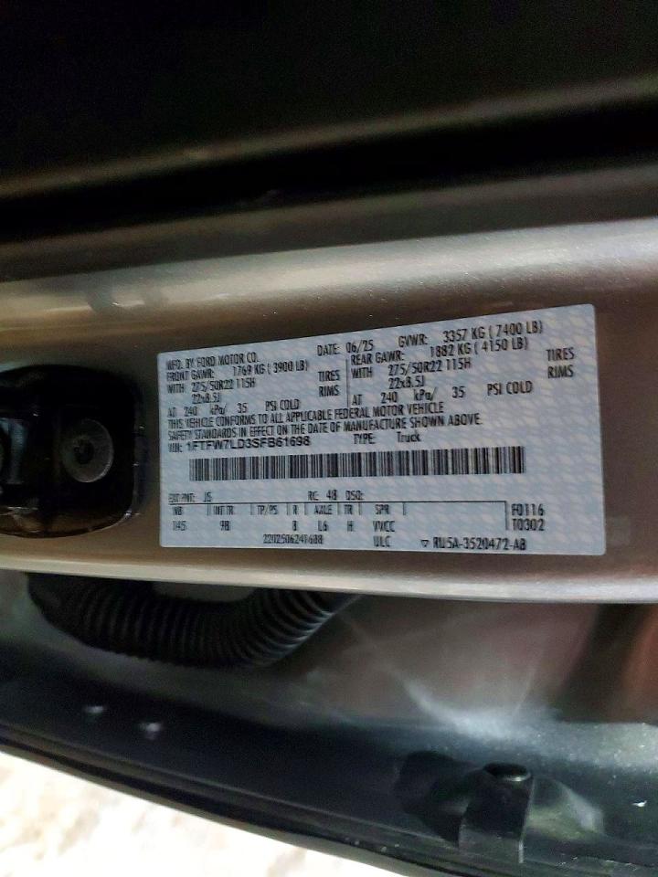 2025 FORD F150 PLATINUM photo 23