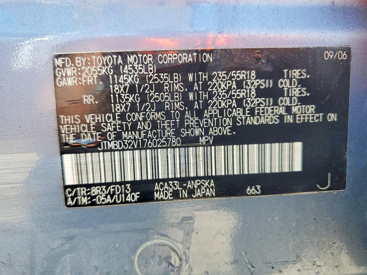 2007 TOYOTA RAV4 SPORT photo 27