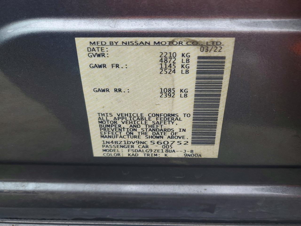 2022 NISSAN LEAF SL PLUS photo 13