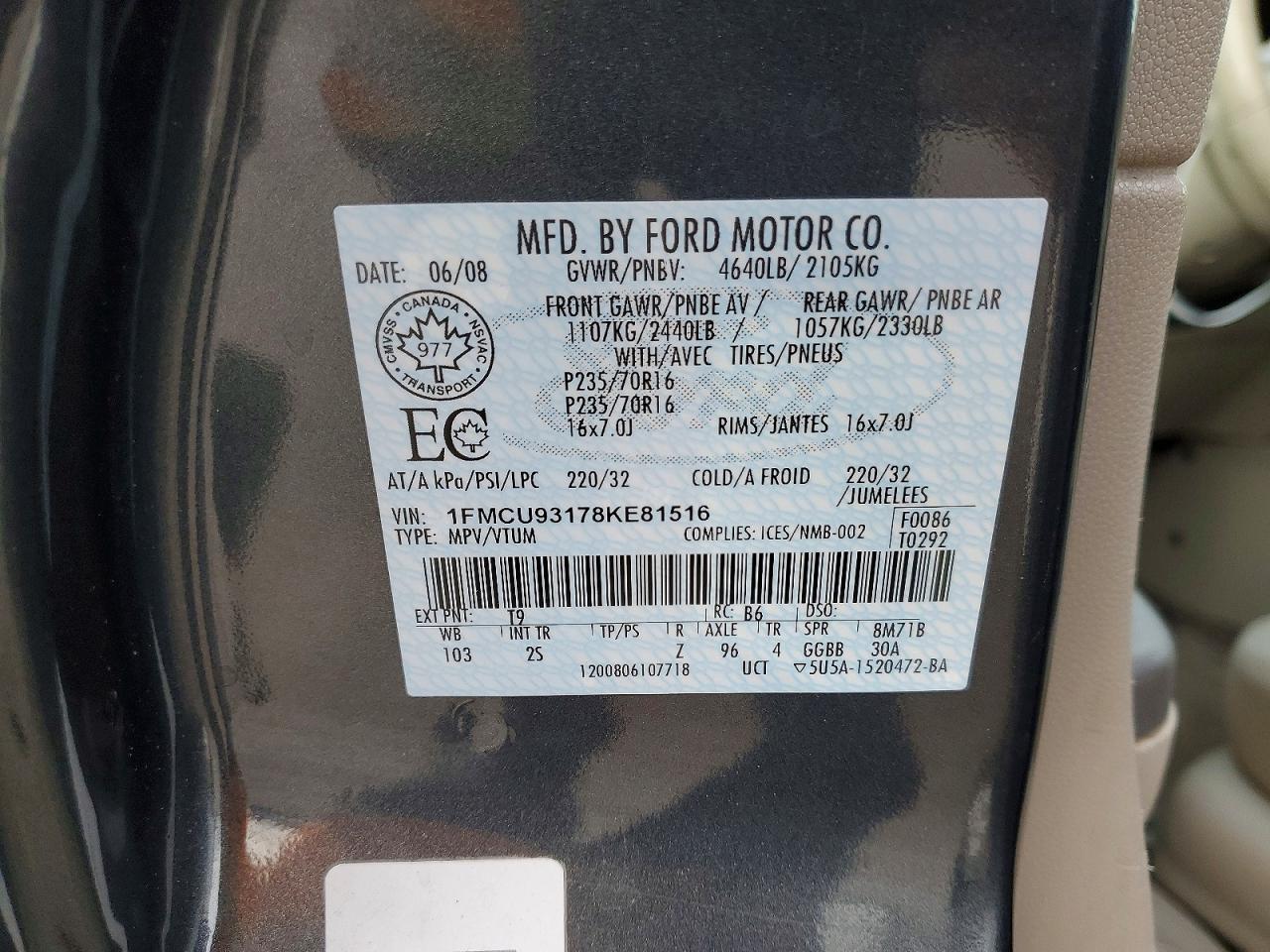 2008 FORD ESCAPE XLT photo 13