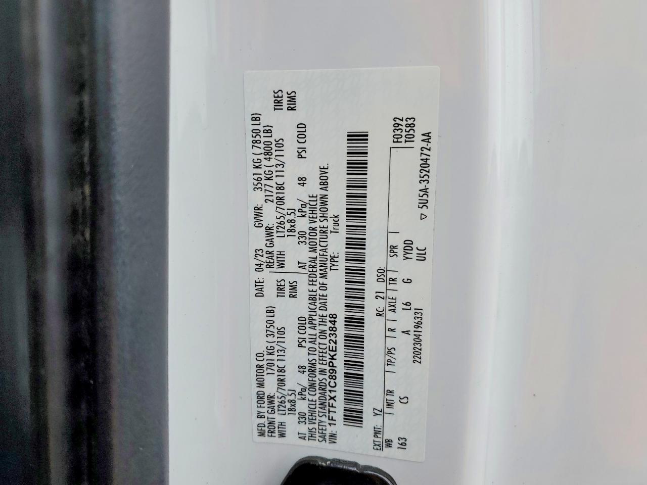 2023 FORD F150 SUPER CAB photo 34