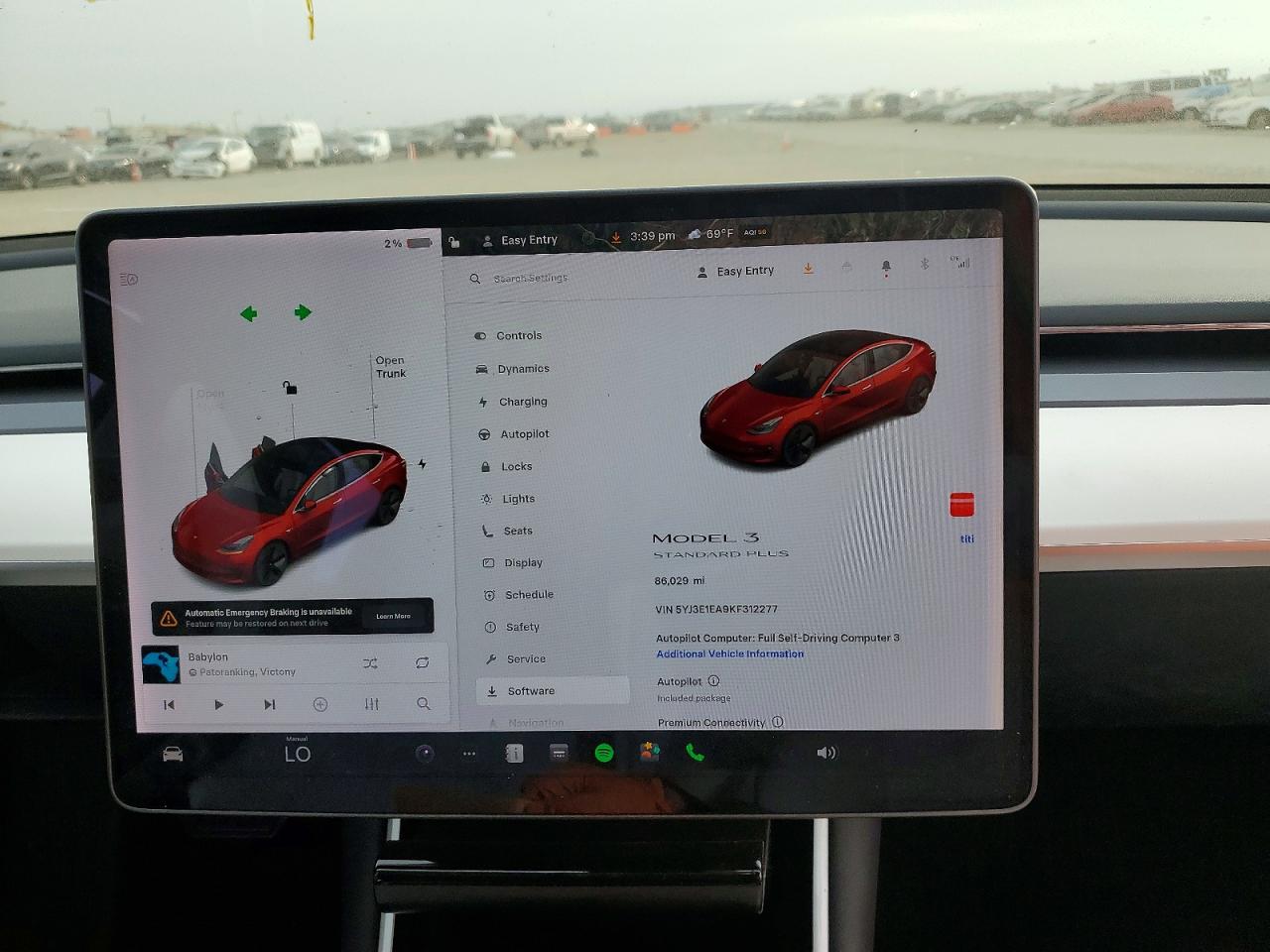 2019 TESLA MODEL 3 photo 9
