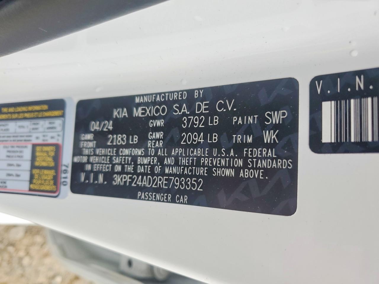 2024 KIA FORTE LX photo 37