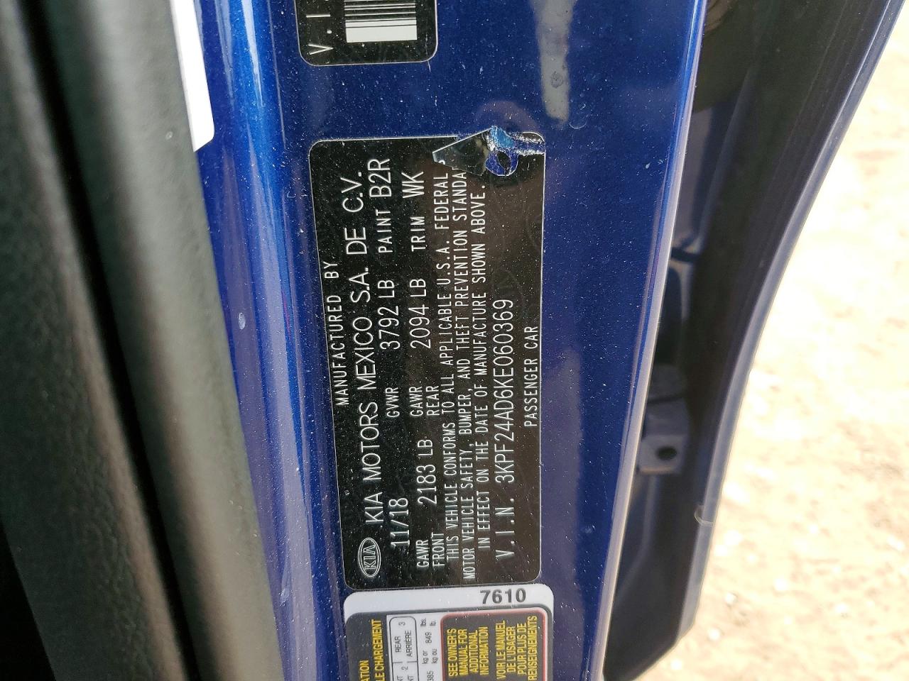 2019 KIA FORTE FE photo 23