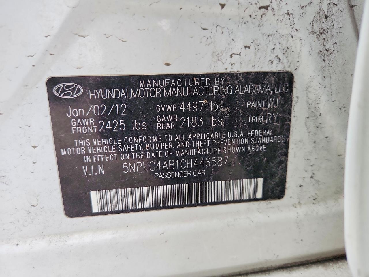 2012 HYUNDAI SONATA SE 2.0T photo 23